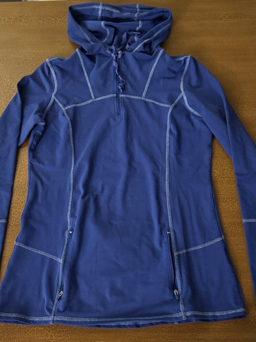 Kirkland Signature Long Drawstring Hoodie - Size Medium